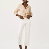 The Tie Lilly ShirtWomen - Tops - Tunics & ShirtsLILLY PULITZERThe Printed Peach Savannah
