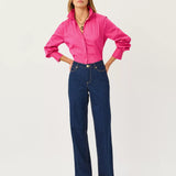 The Tie Lilly ShirtWomen - Tops - BlousesLILLY PULITZERThe Printed Peach Savannah