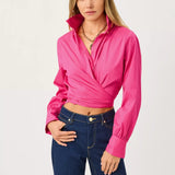 The Tie Lilly ShirtWomen - Tops - BlousesLILLY PULITZERThe Printed Peach Savannah