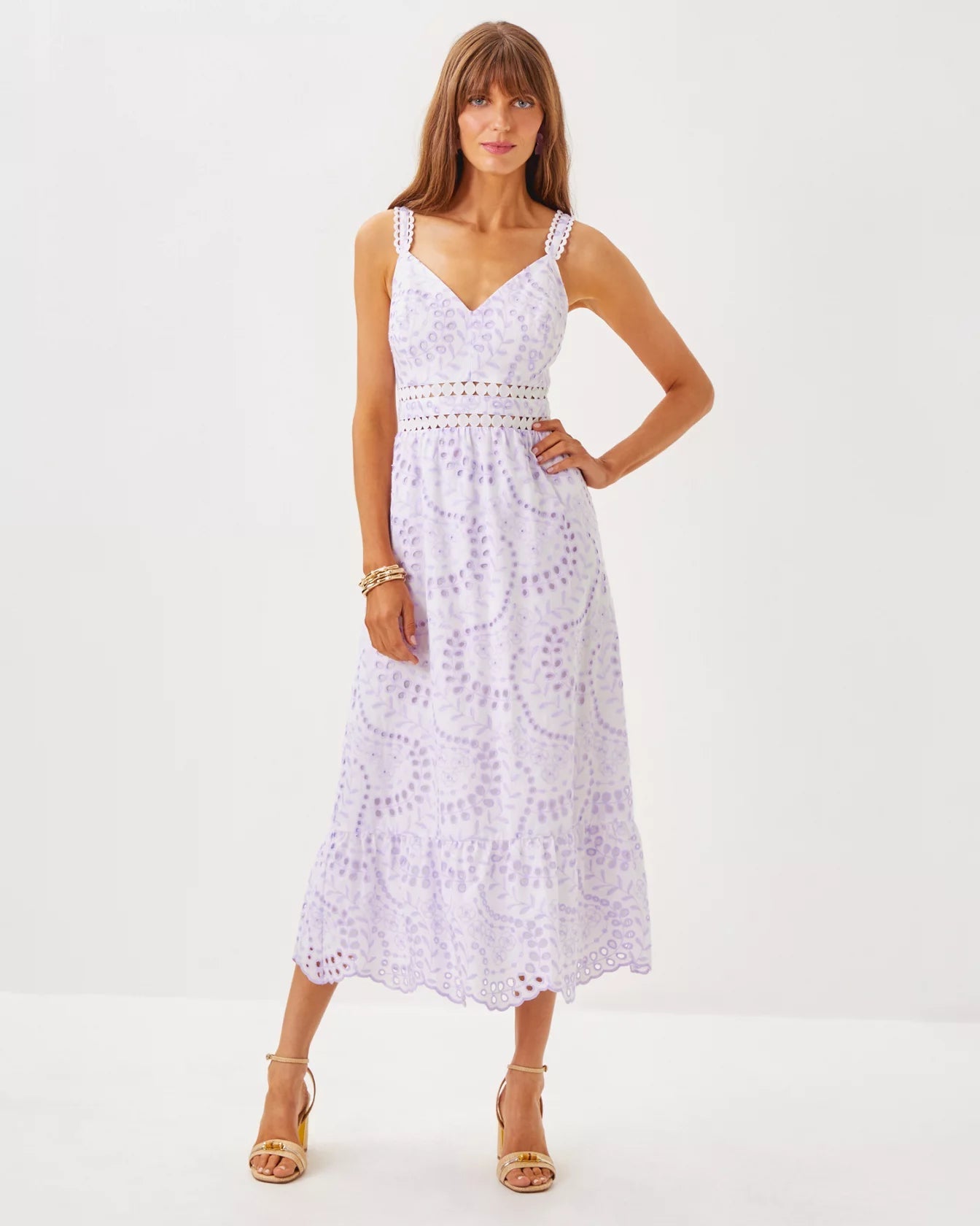 Tiah Midi DressLILLY PULITZERThe Printed Peach Savannah