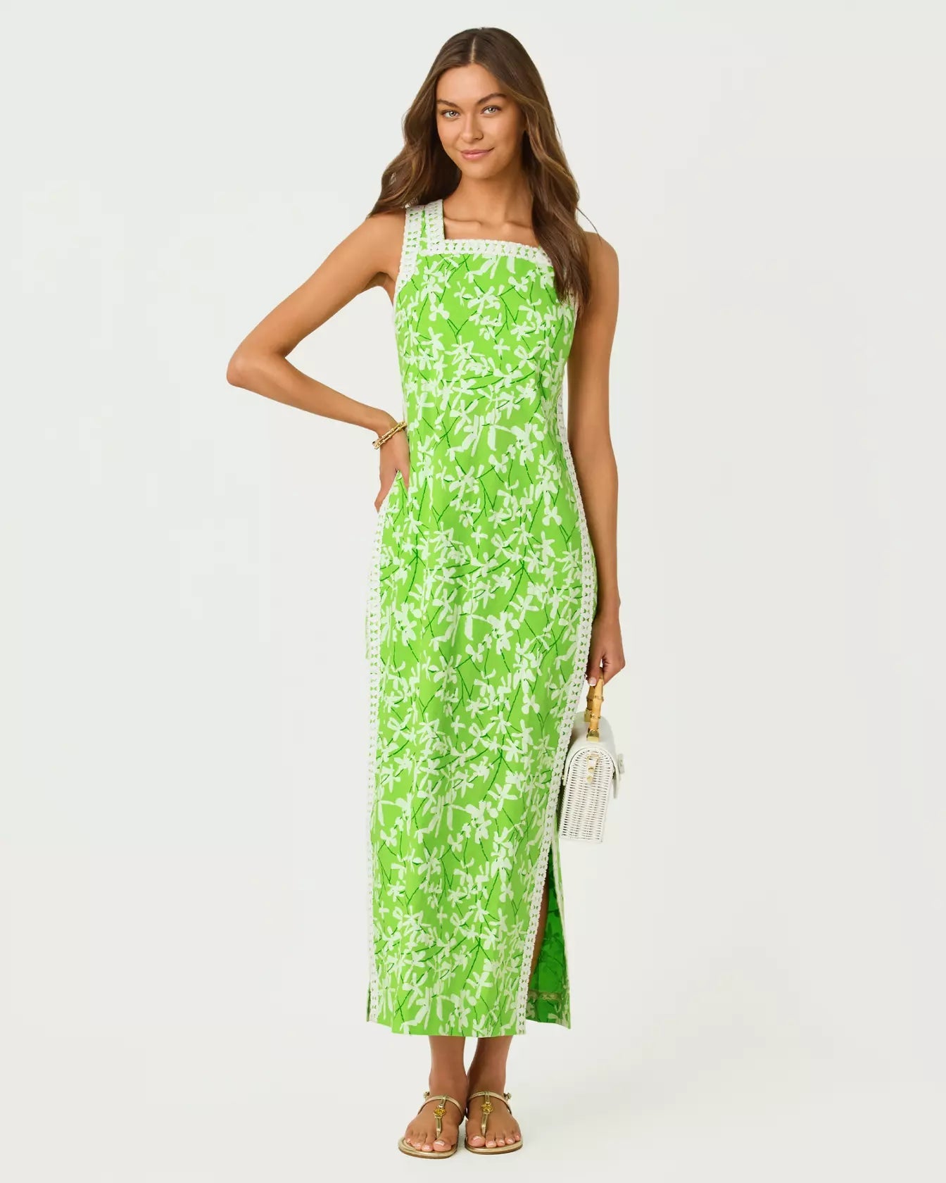 Tina Maxi RomperLILLY PULITZERThe Printed Peach Savannah