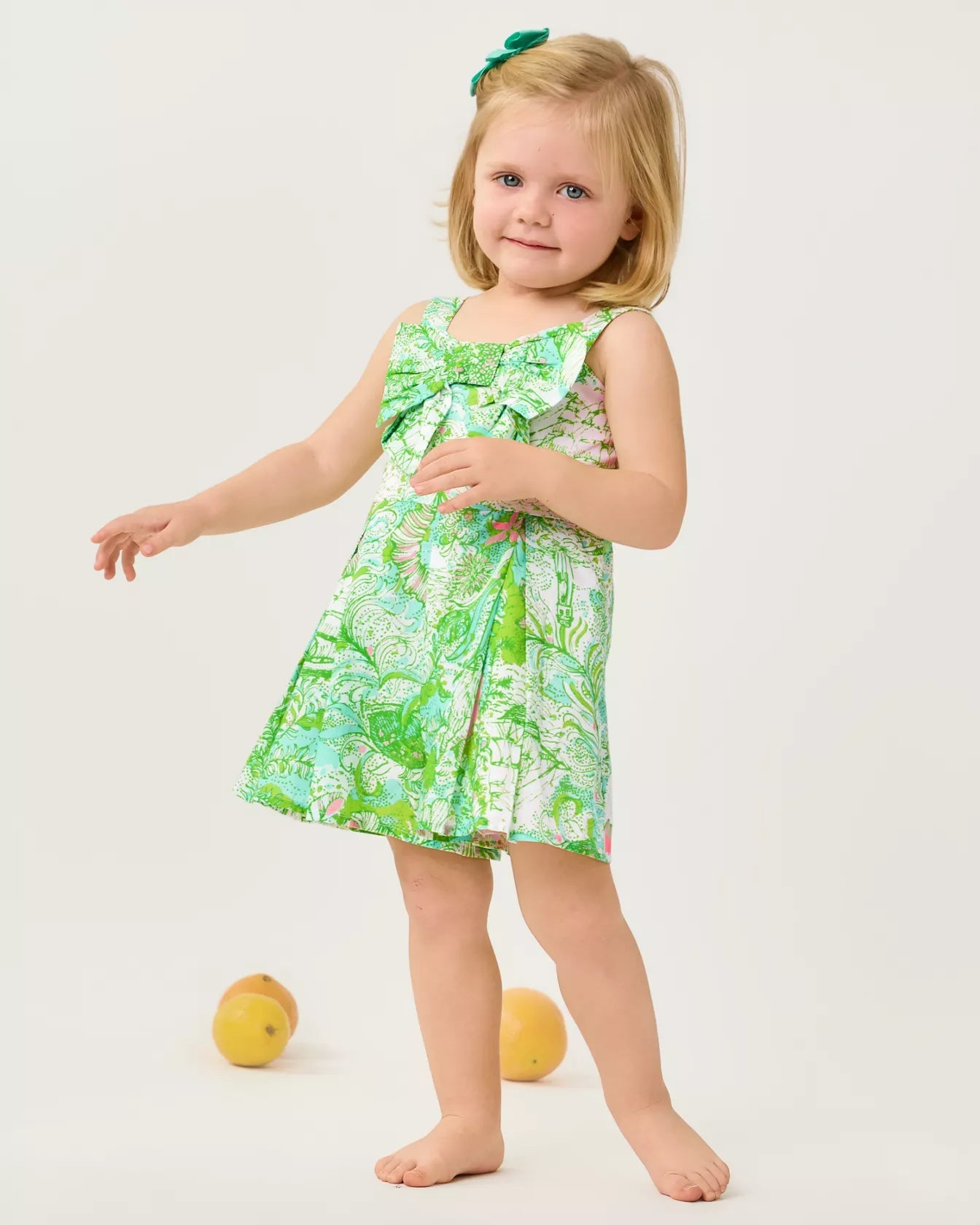 Tinker Bow RomperGirls - Dresses & Rompers - DressesLILLY PULITZERThe Printed Peach Savannah