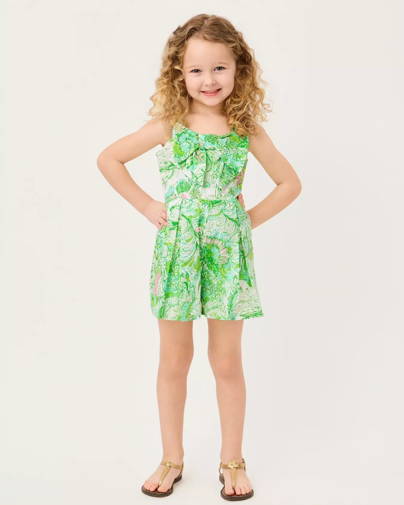 Tinker Bow RomperGirls - Dresses & Rompers - DressesLILLY PULITZERThe Printed Peach Savannah