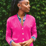 Tippery Cashmere CardiganWomens - Sweaters & Cardigans - Cardigans & VestsLILLY PULITZERThe Printed Peach Savannah