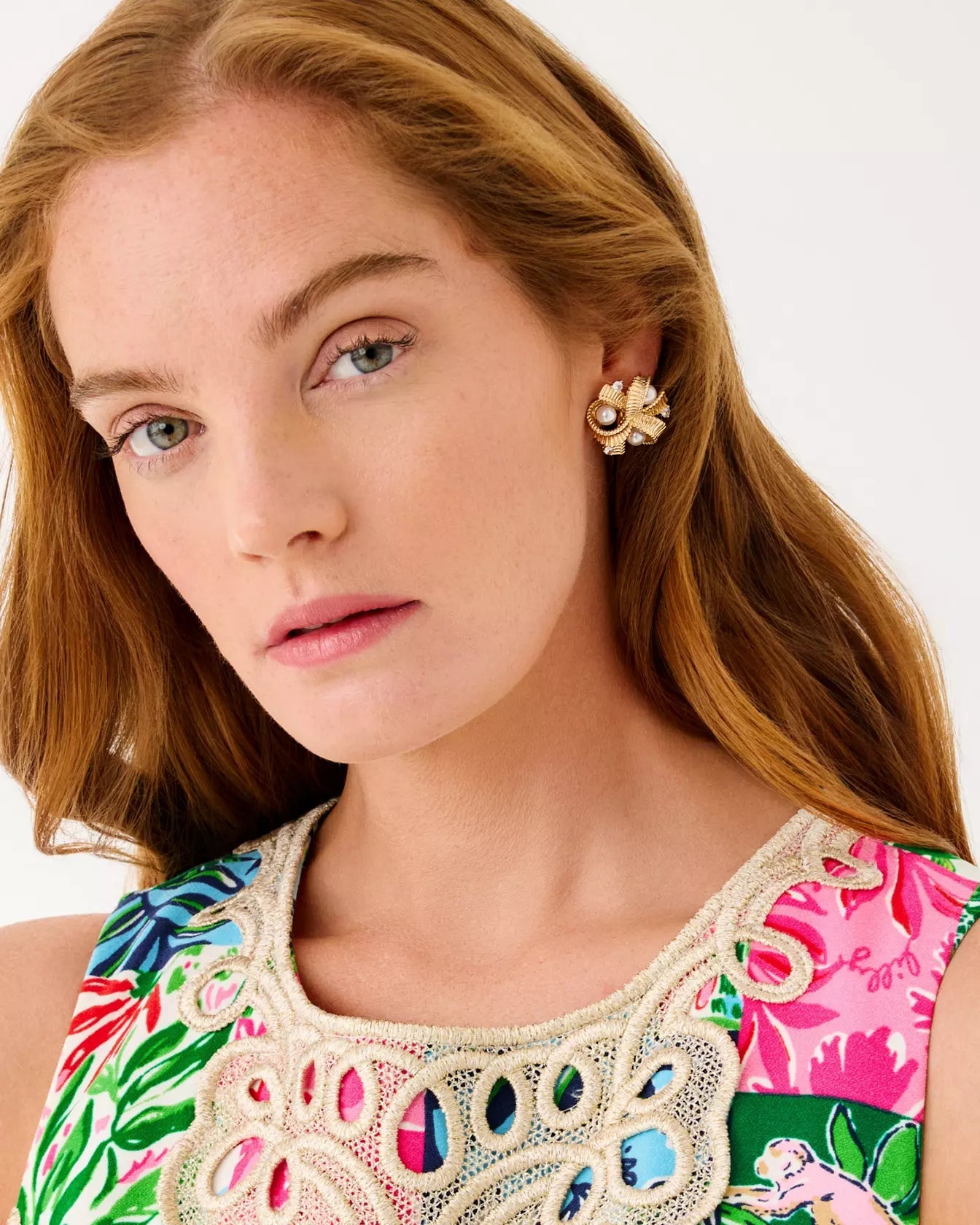 Tis The Season Pearl Cluster EarringsAccessories - Jewelry - EarringsLILLY PULITZERThe Printed Peach Savannah