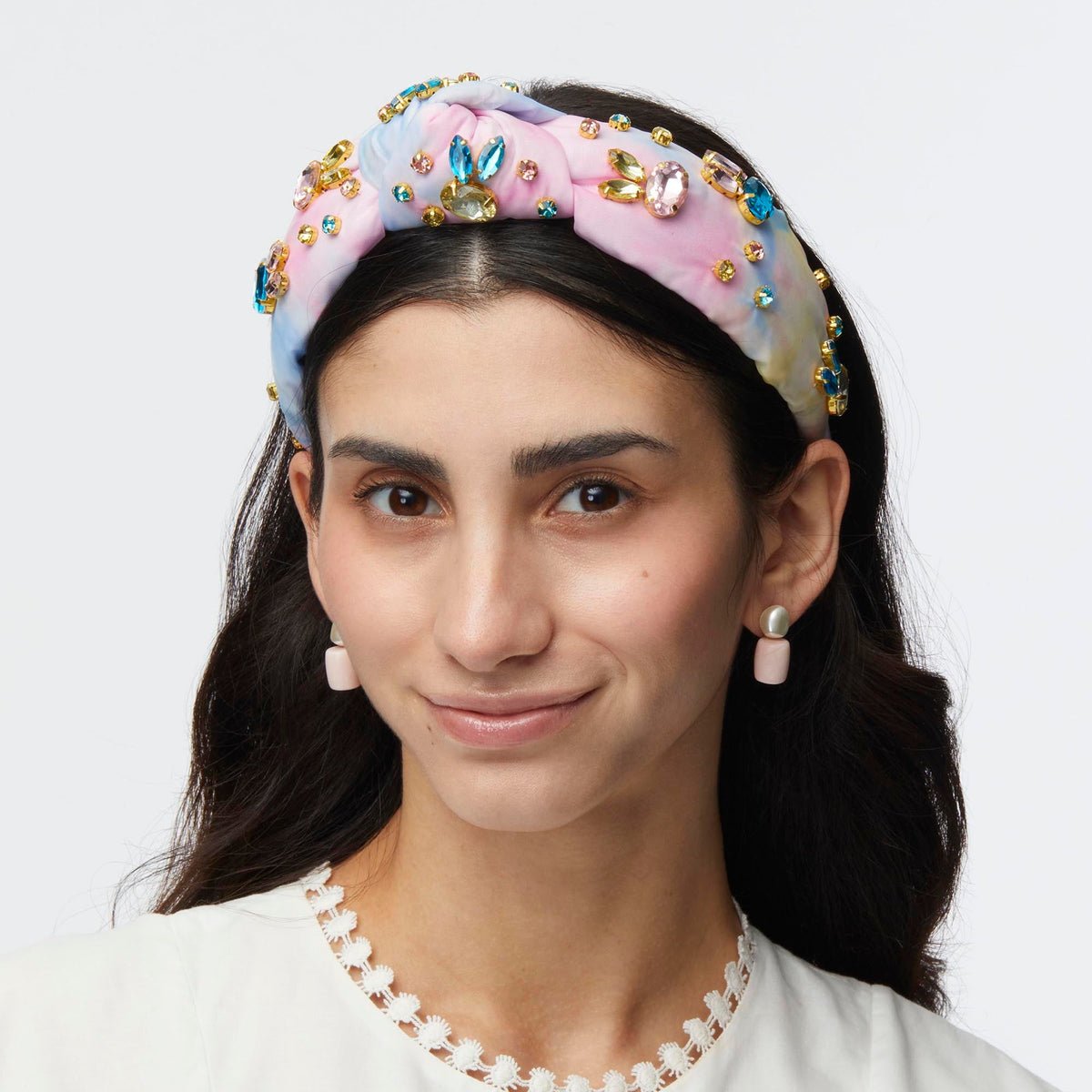 Tulip Field Crystal Bunny Knotted HeadbandAcessories - Hats & Hair - HeadbandsLele SadoughiThe Printed Peach Savannah