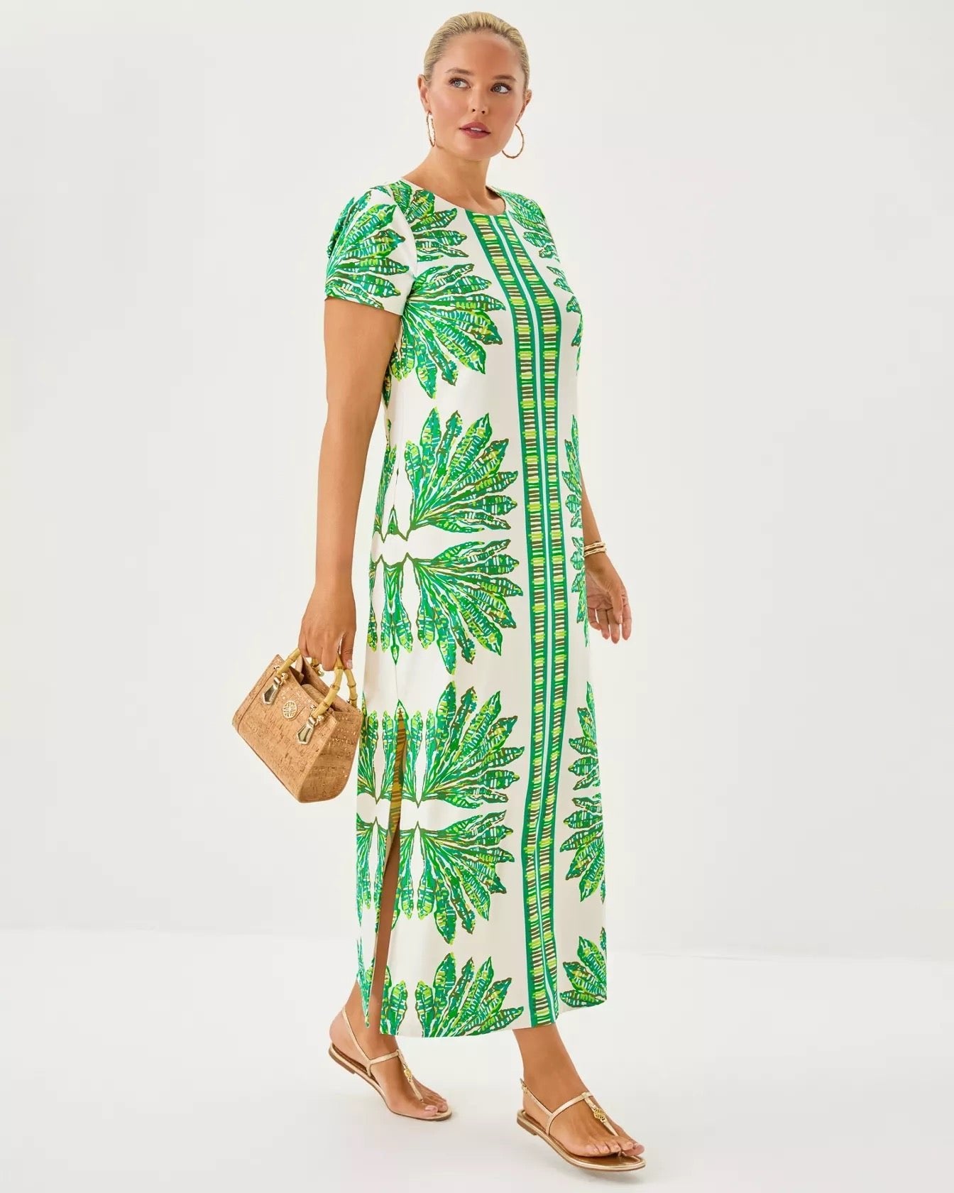 UPF 50+ ChillyLilly Kaden Maxi DressWomens - Dresses - Straight DressesLILLY PULITZERThe Printed Peach Savannah