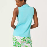 UPF 50+ Dune Sleeveless PoloActive - Active Tops - TanksLILLY PULITZERThe Printed Peach Savannah