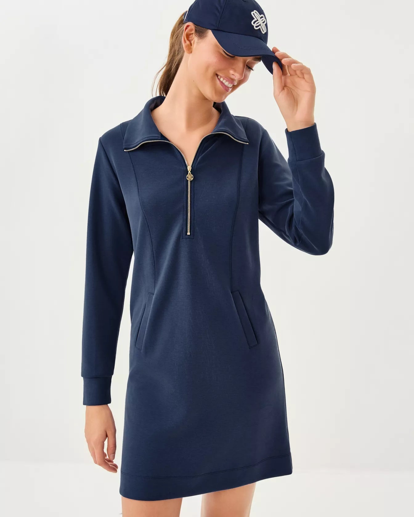 UPF 50+ Eleni DressWomens - Loungewear - DressesLILLY PULITZERThe Printed Peach Savannah