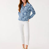 UPF 50+ Eleni PulloverWomen - Tops - Sweatshirts & PopoversLILLY PULITZERThe Printed Peach Savannah