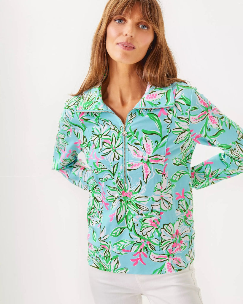 UPF 50+ Eleni PulloverHeartland Retail ItemsLILLY PULITZERThe Printed Peach Savannah