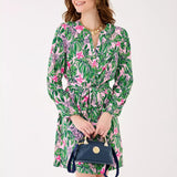UPF 50+ Ensley Long Sleeve DressWomen - Dresses - A - Line/Easy DressesLILLY PULITZERThe Printed Peach Savannah