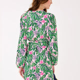 UPF 50+ Ensley Long Sleeve DressWomen - Dresses - A - Line/Easy DressesLILLY PULITZERThe Printed Peach Savannah