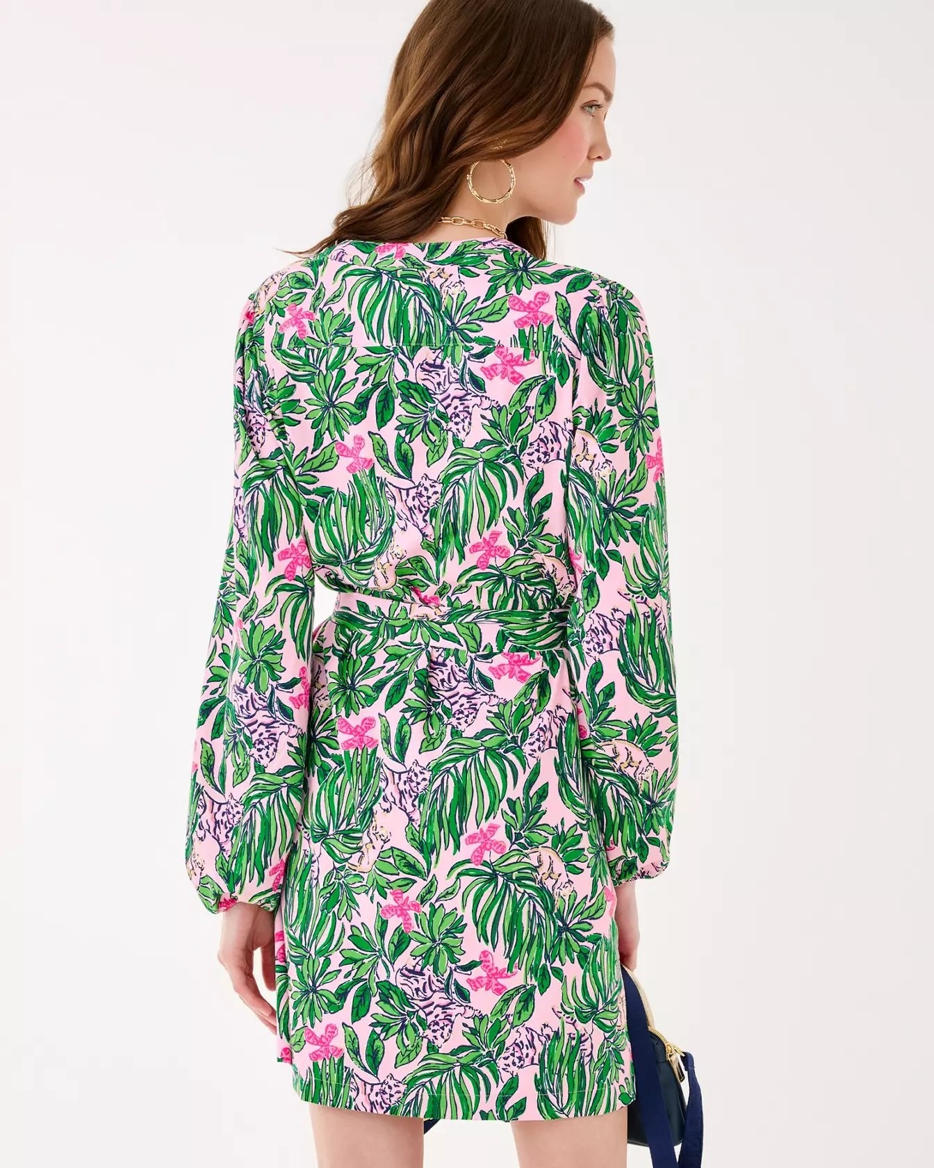 UPF 50+ Ensley Long Sleeve DressWomen - Dresses - A - Line/Easy DressesLILLY PULITZERThe Printed Peach Savannah