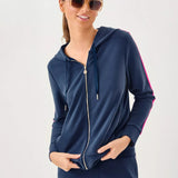 UPF 50+ Fenella Zip - Up HoodieWomens - Loungewear - TopsLILLY PULITZERThe Printed Peach Savannah