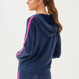 UPF 50+ Fenella Zip - Up HoodieWomens - Loungewear - TopsLILLY PULITZERThe Printed Peach Savannah