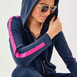 UPF 50+ Fenella Zip - Up HoodieWomens - Loungewear - TopsLILLY PULITZERThe Printed Peach Savannah