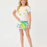 UPF 50+ Girls Mini Aila SkortGirls - Tops & Bottoms - BottomsLILLY PULITZERThe Printed Peach Savannah