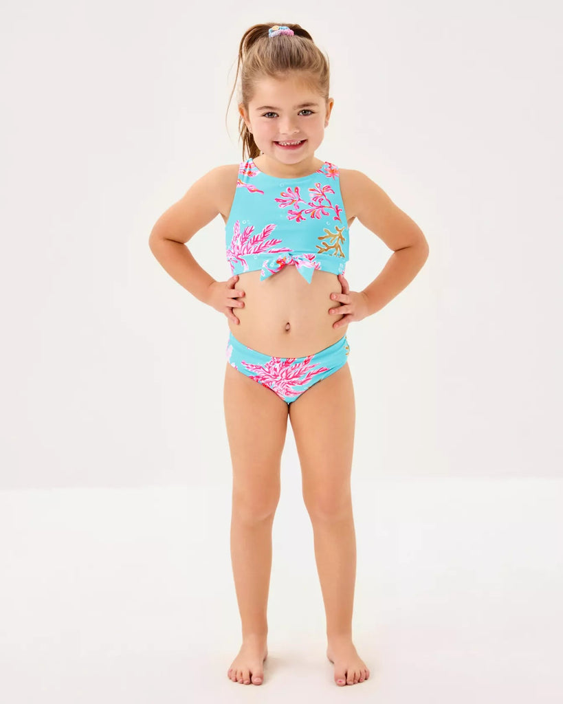 UPF 50+ Girls Tacoma Tankini Swim SetHeartland Retail ItemsLILLY PULITZERThe Printed Peach Savannah