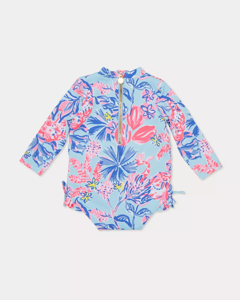 UPF 50+ Idella Infant SwimsuitHeartland Retail ItemsLILLY PULITZERThe Printed Peach Savannah
