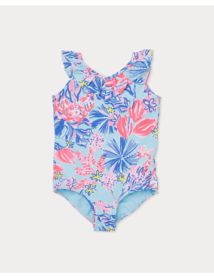 UPF 50+ Janah SwimsuitGirls - Swim - One PiecesLILLY PULITZERThe Printed Peach Savannah