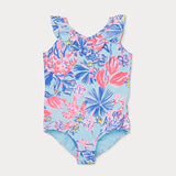 UPF 50+ Janah SwimsuitGirls - Swim - One PiecesLILLY PULITZERThe Printed Peach Savannah