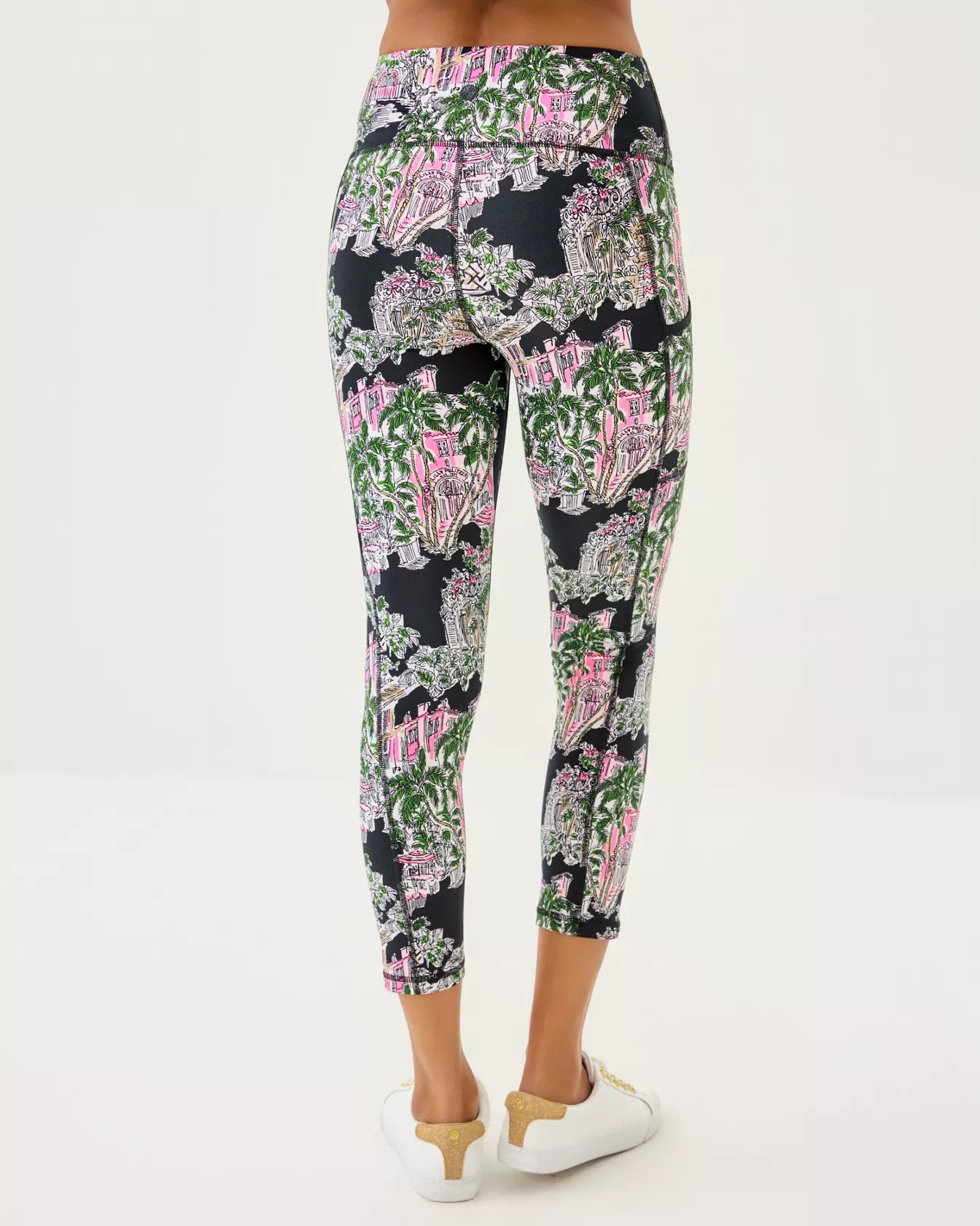 UPF 50+ Luxletic 24" Weekender High Rise Midi LeggingActive - Active Bottoms - Leggings & PantsLILLY PULITZERThe Printed Peach Savannah