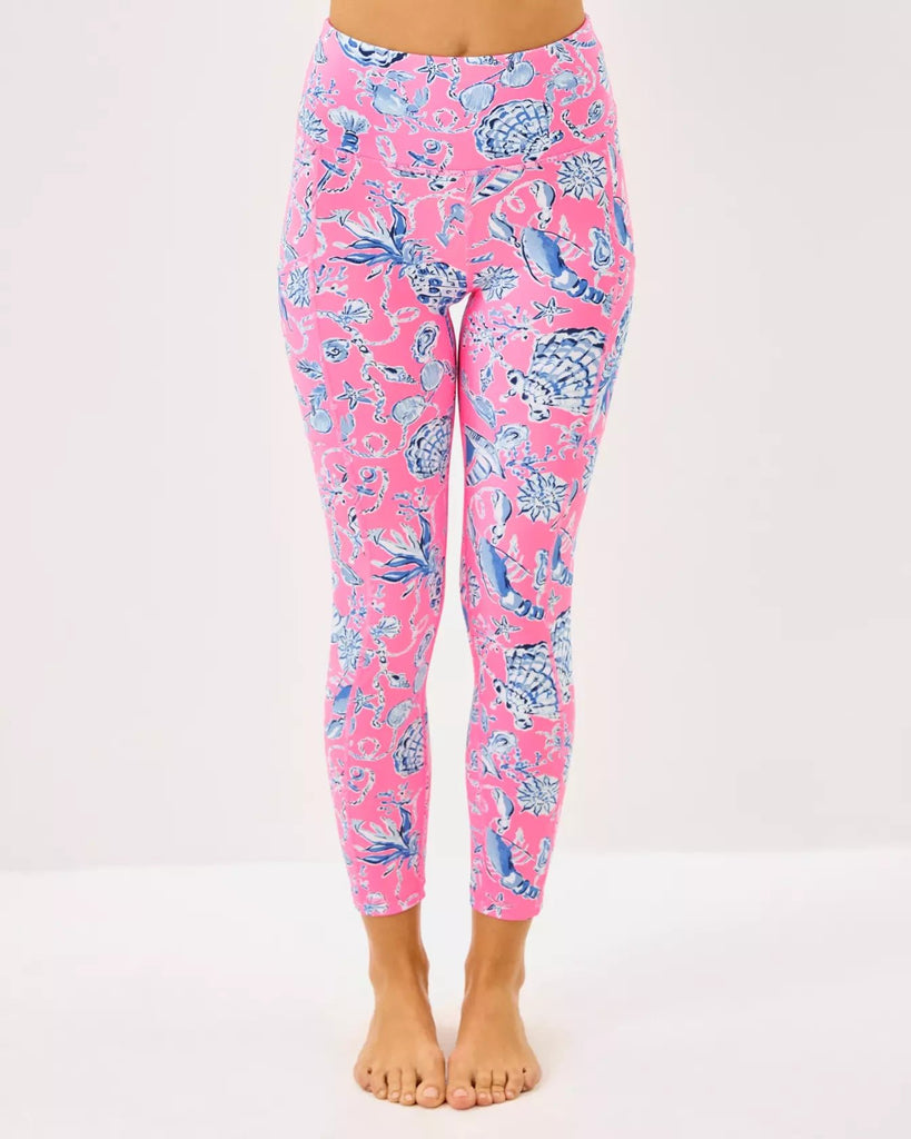 UPF 50+ Luxletic 24" Weekender High Rise Midi LeggingHeartland Retail ItemsLILLY PULITZERThe Printed Peach Savannah