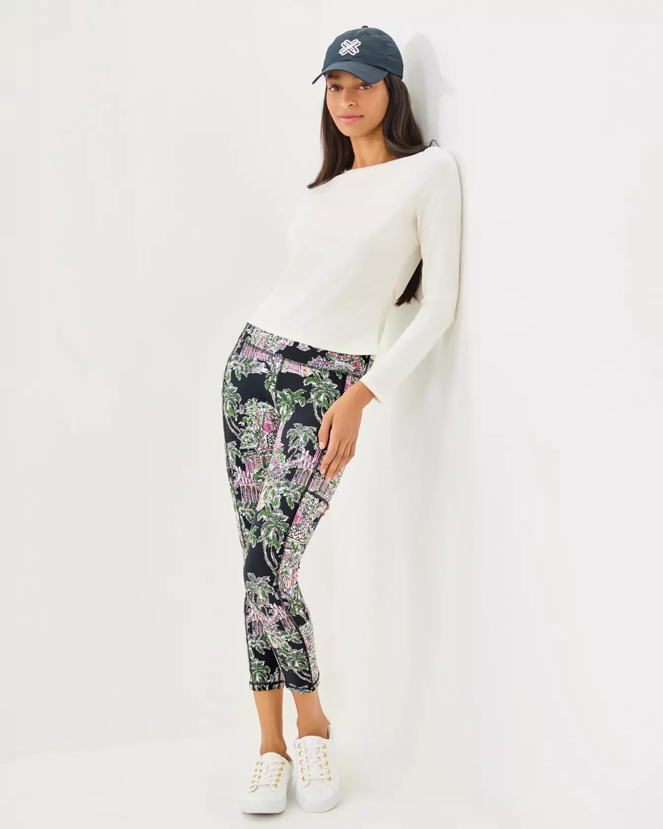 UPF 50+ Luxletic 24" Weekender High Rise Midi LeggingActive - Active Bottoms - Leggings & PantsLILLY PULITZERThe Printed Peach Savannah