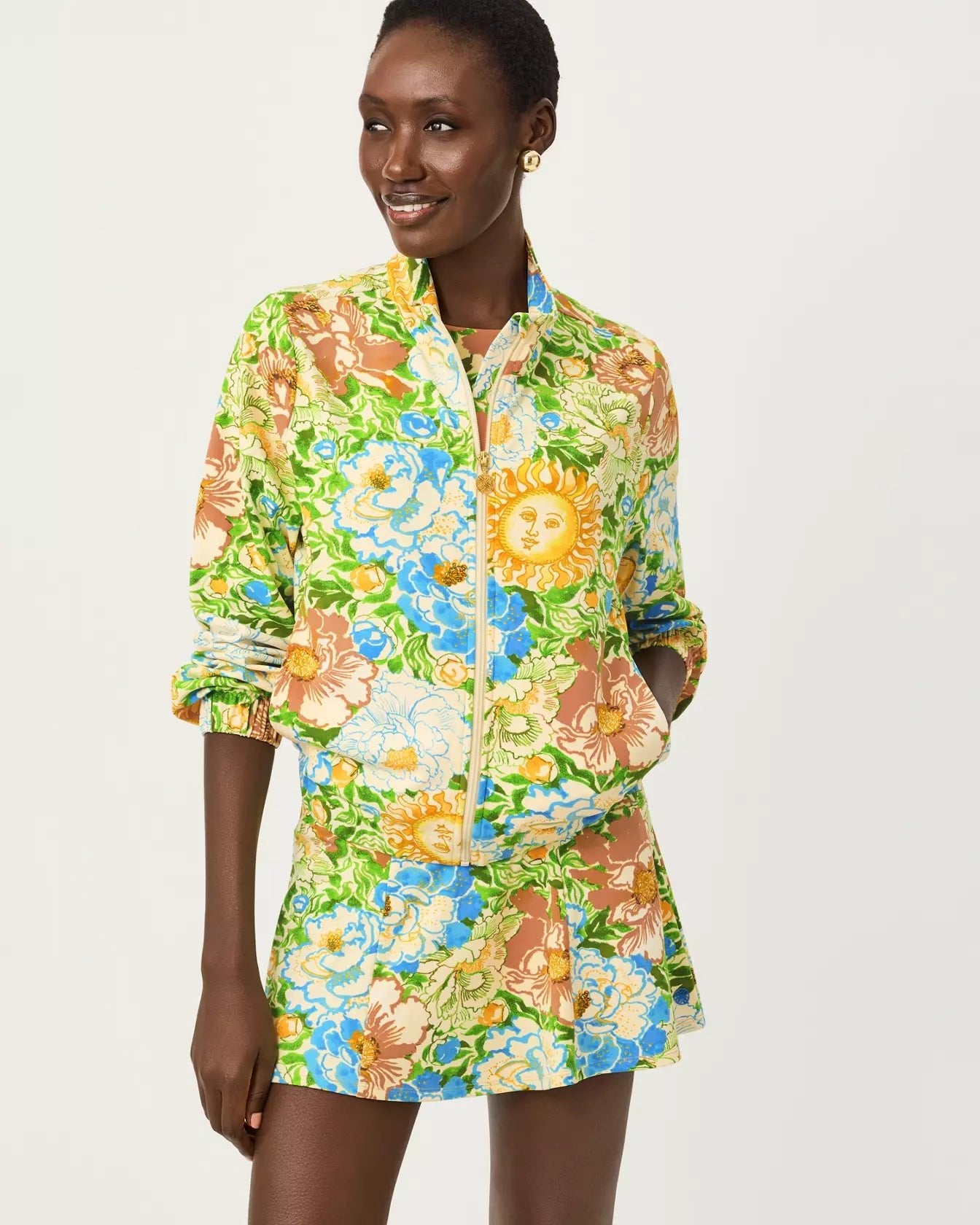 UPF 50+ Luxletic Aegean JacketLILLY PULITZERThe Printed Peach Savannah