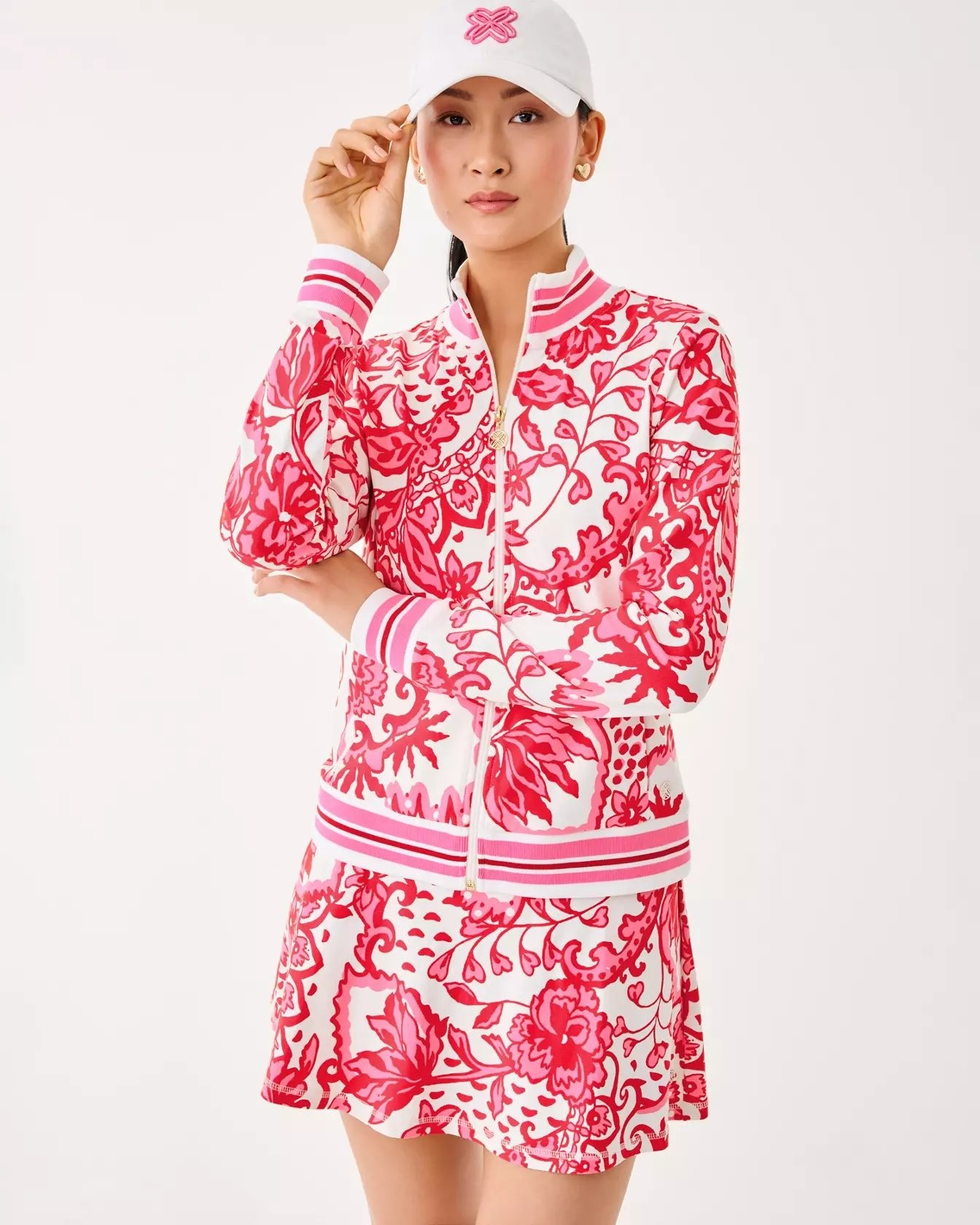UPF 50+ Luxletic Aila SkortWomen - Activewear - Active Bottoms - SkortsLILLY PULITZERThe Printed Peach Savannah
