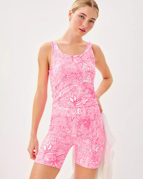 UPF 50+ Luxletic Ari Reversible Active TankWomens - Tops - Tanks - Active - Active TopsLILLY PULITZERThe Printed Peach Savannah