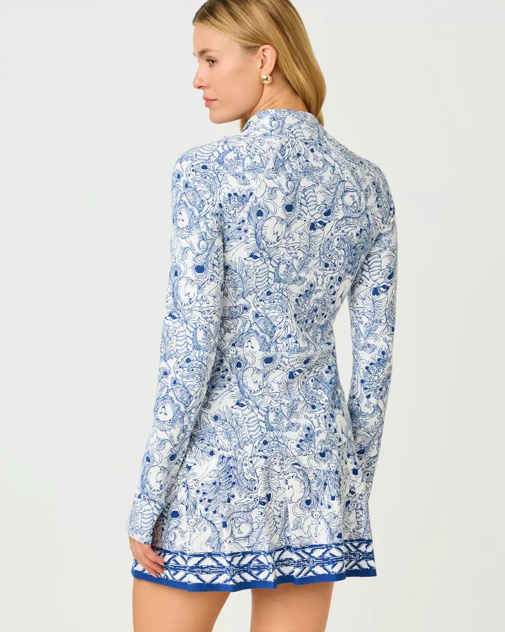 UPF 50+ Luxletic Barbados Zip - Up JacketWomen - Activewear - Active OuterwearLILLY PULITZERThe Printed Peach Savannah