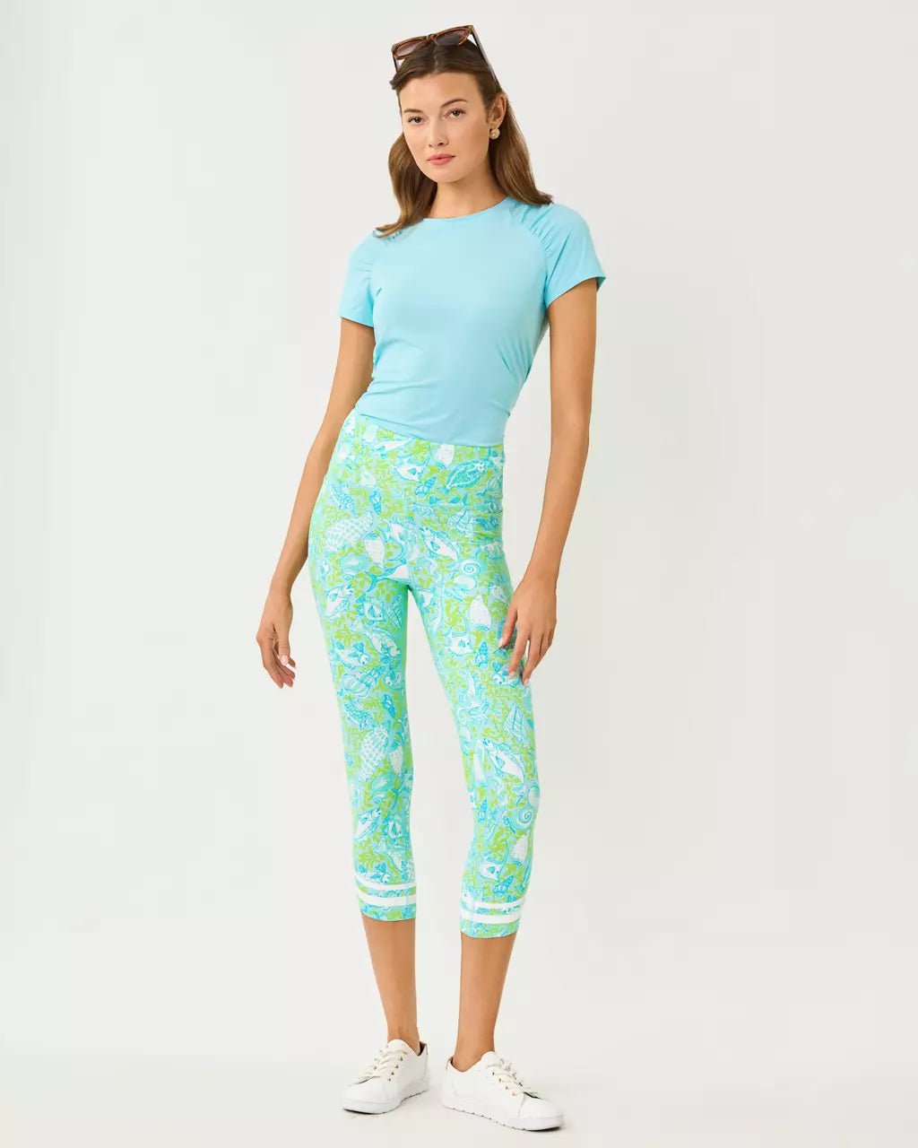 UPF 50+ Luxletic Bria Active TeeActive - Active Tops - TeesLILLY PULITZERThe Printed Peach Savannah