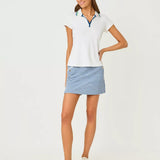 UPF 50+ Luxletic Frida PoloWomen - Active - Active Tops - PolosLILLY PULITZERThe Printed Peach Savannah