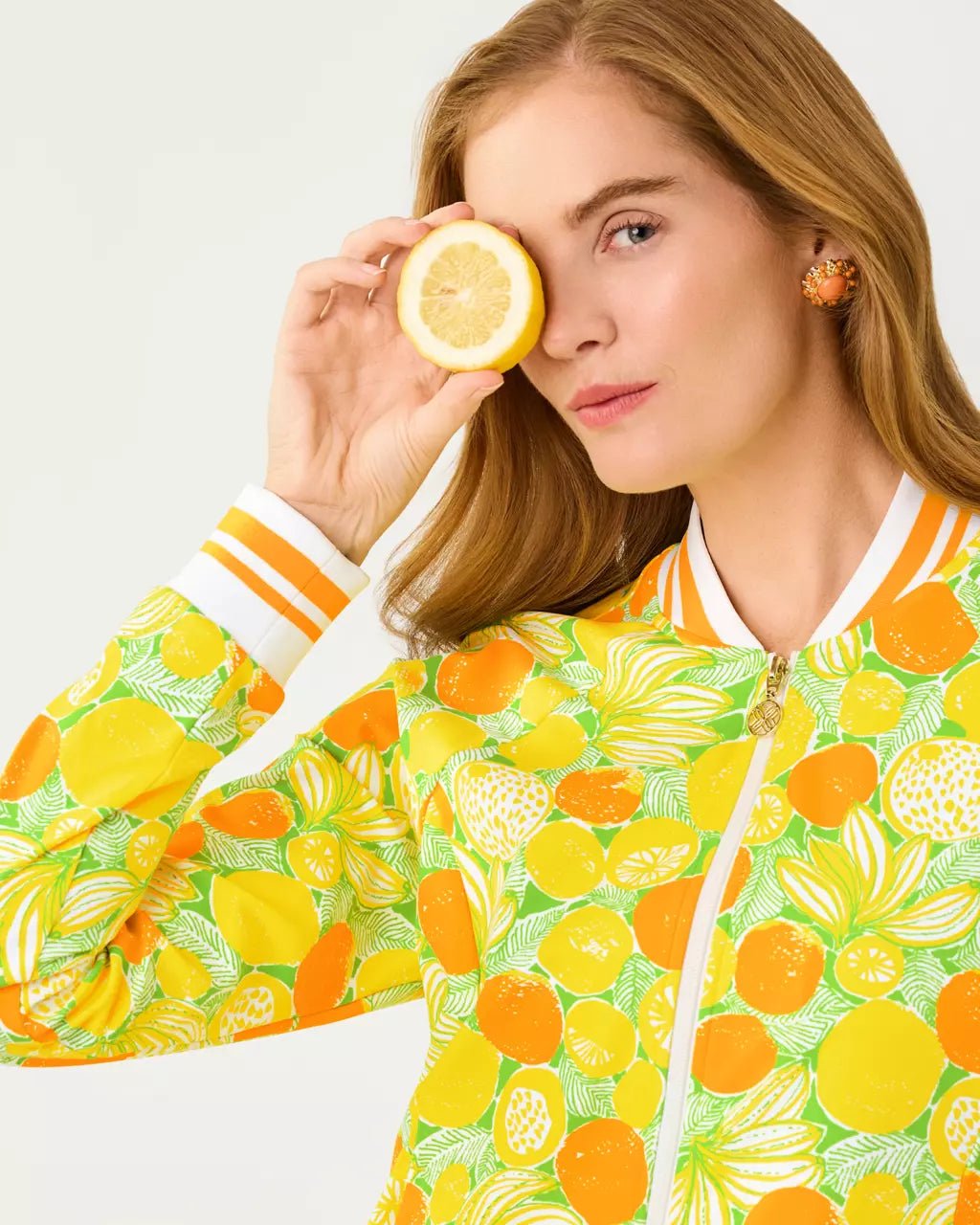 UPF 50+ Luxletic Jaydea JacketWomen - Activewear - Active OuterwearLILLY PULITZERThe Printed Peach Savannah