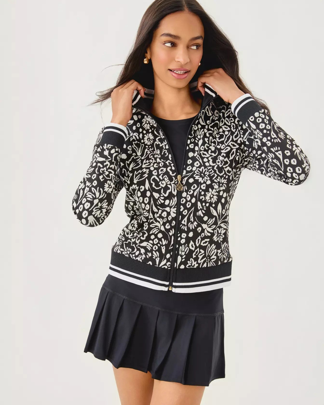 UPF 50+ Luxletic Regate JacketActive - Active Outerwear - JacketsLILLY PULITZERThe Printed Peach Savannah