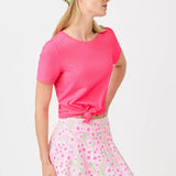 UPF 50+ Luxletic Westley Active TeeActive - Active Tops - TeesLILLY PULITZERThe Printed Peach Savannah