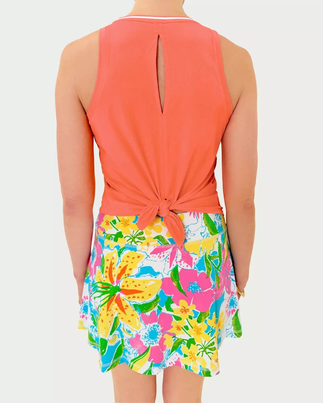 UPF 50+ Luxletic Westley Cutout TankWomen - Activewear - Active Tops - TanksLILLY PULITZERThe Printed Peach Savannah