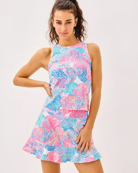 UPF 50+ Luxletic Zadora High Rise SkortHeartland Retail ItemsLILLY PULITZERThe Printed Peach Savannah