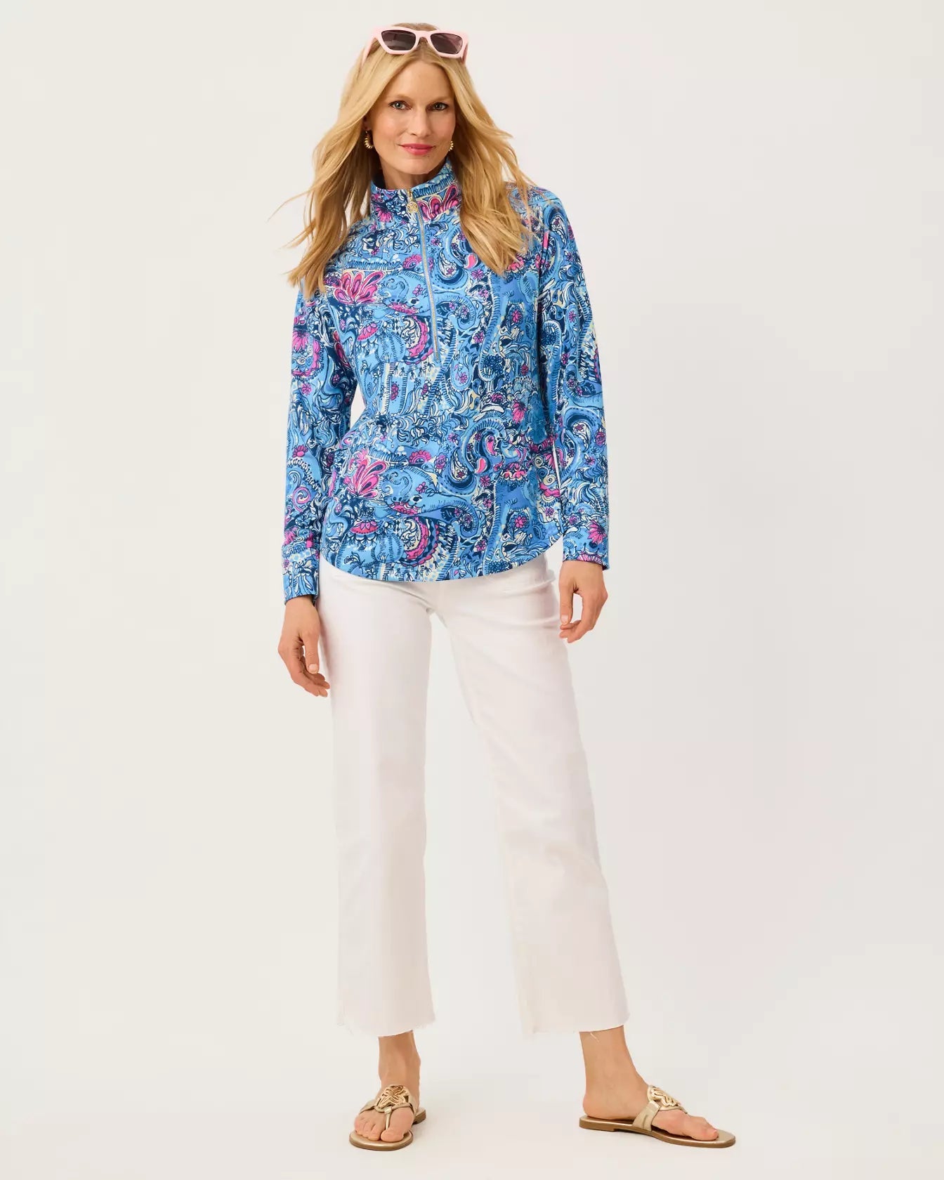 UPF 50+ Skipper PopoverLILLY PULITZERThe Printed Peach Savannah