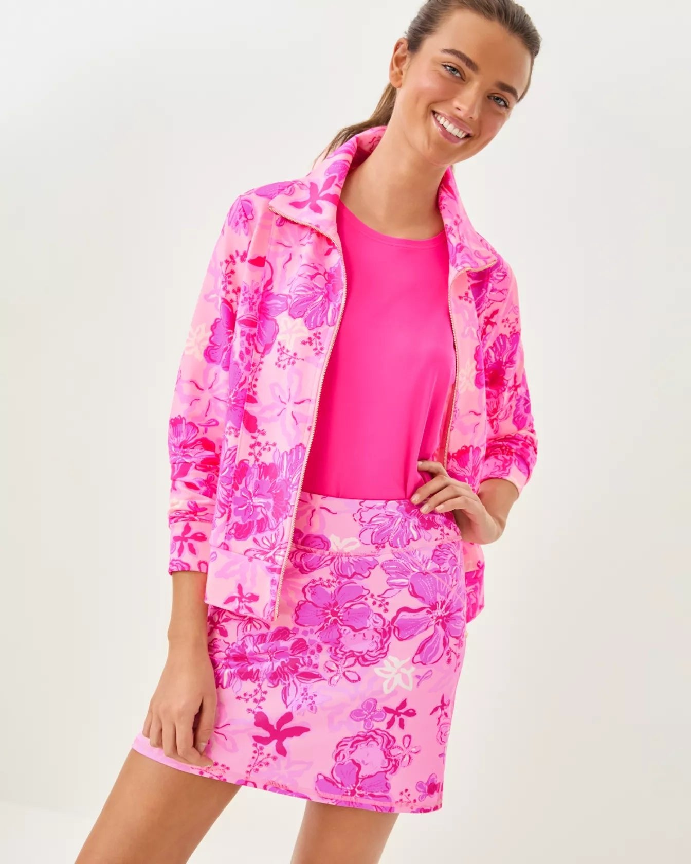 UPF 50+Maryana SkortActive - Active Bottoms - ShortsLILLY PULITZERThe Printed Peach Savannah