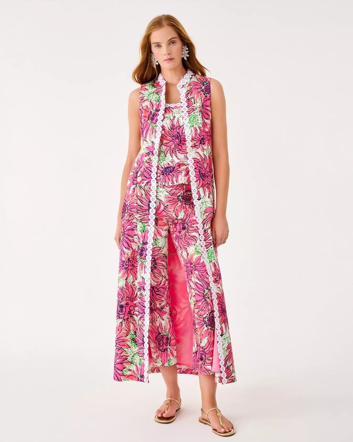 Vanaday DusterLILLY PULITZERThe Printed Peach Savannah