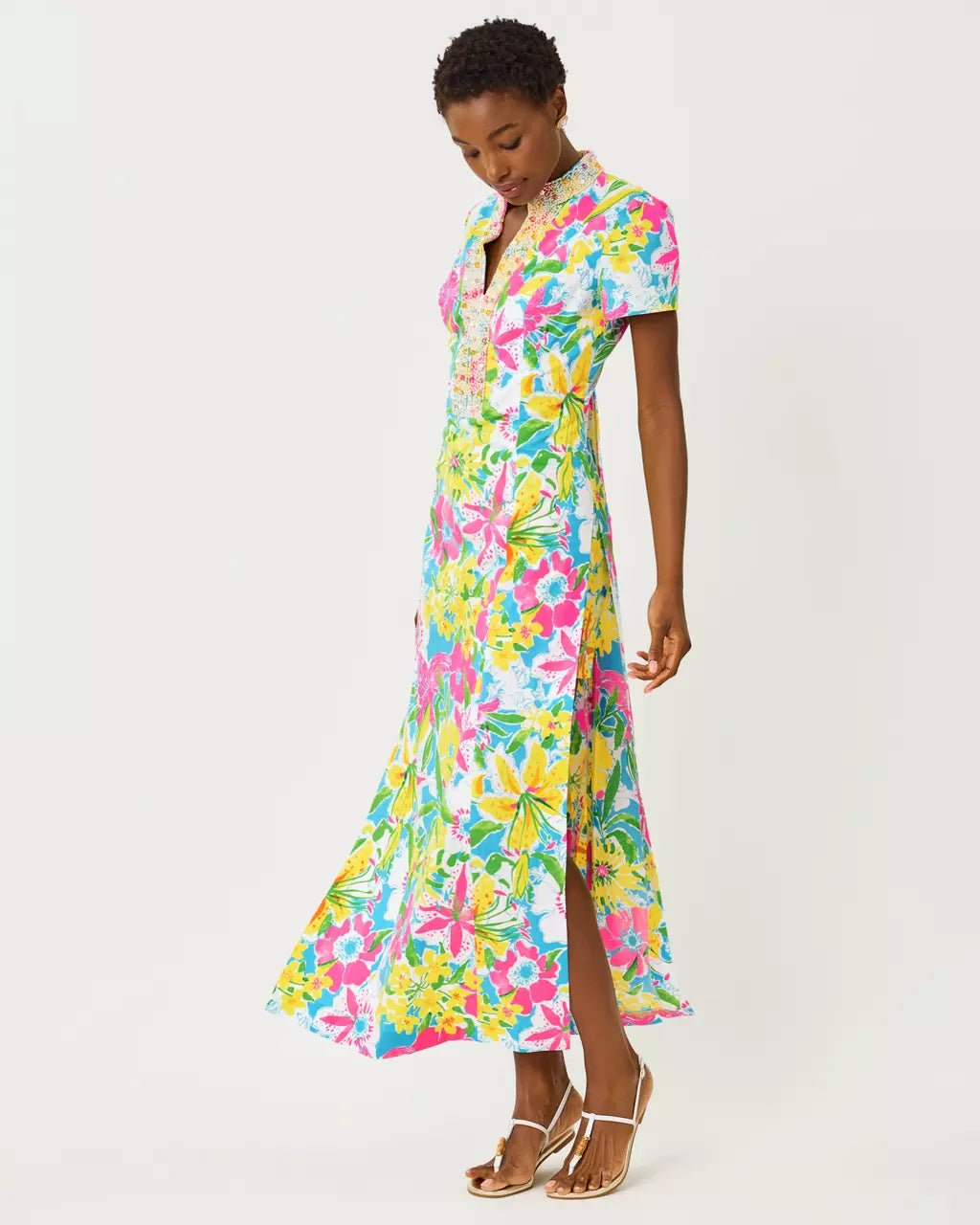 Velora Maxi RomperWomen - Dresses - Fitted DressesLILLY PULITZERThe Printed Peach Savannah