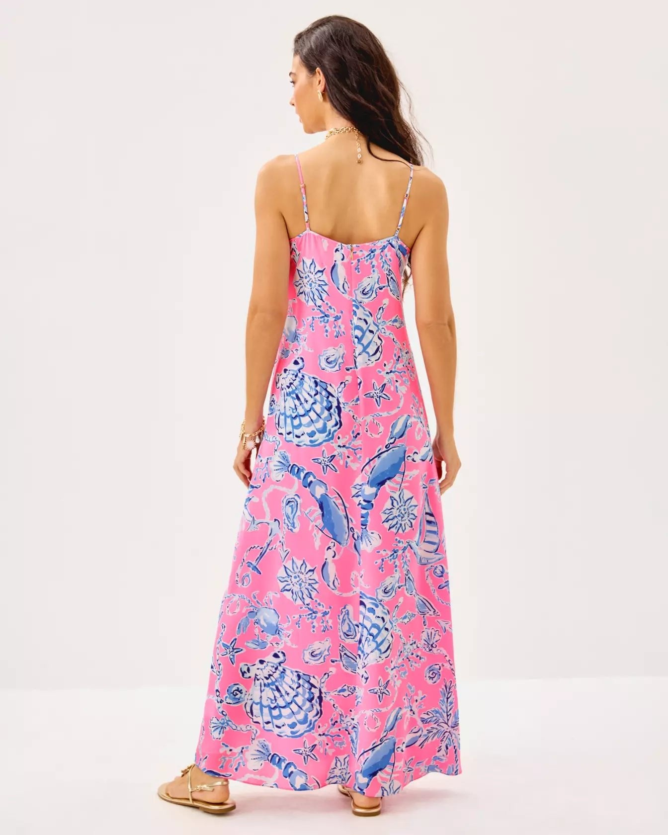 Verica Silk Maxi DressHeartland Retail ItemsLILLY PULITZERThe Printed Peach Savannah