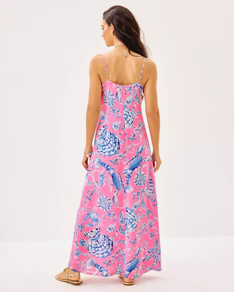Verica Silk Maxi DressHeartland Retail ItemsLILLY PULITZERThe Printed Peach Savannah