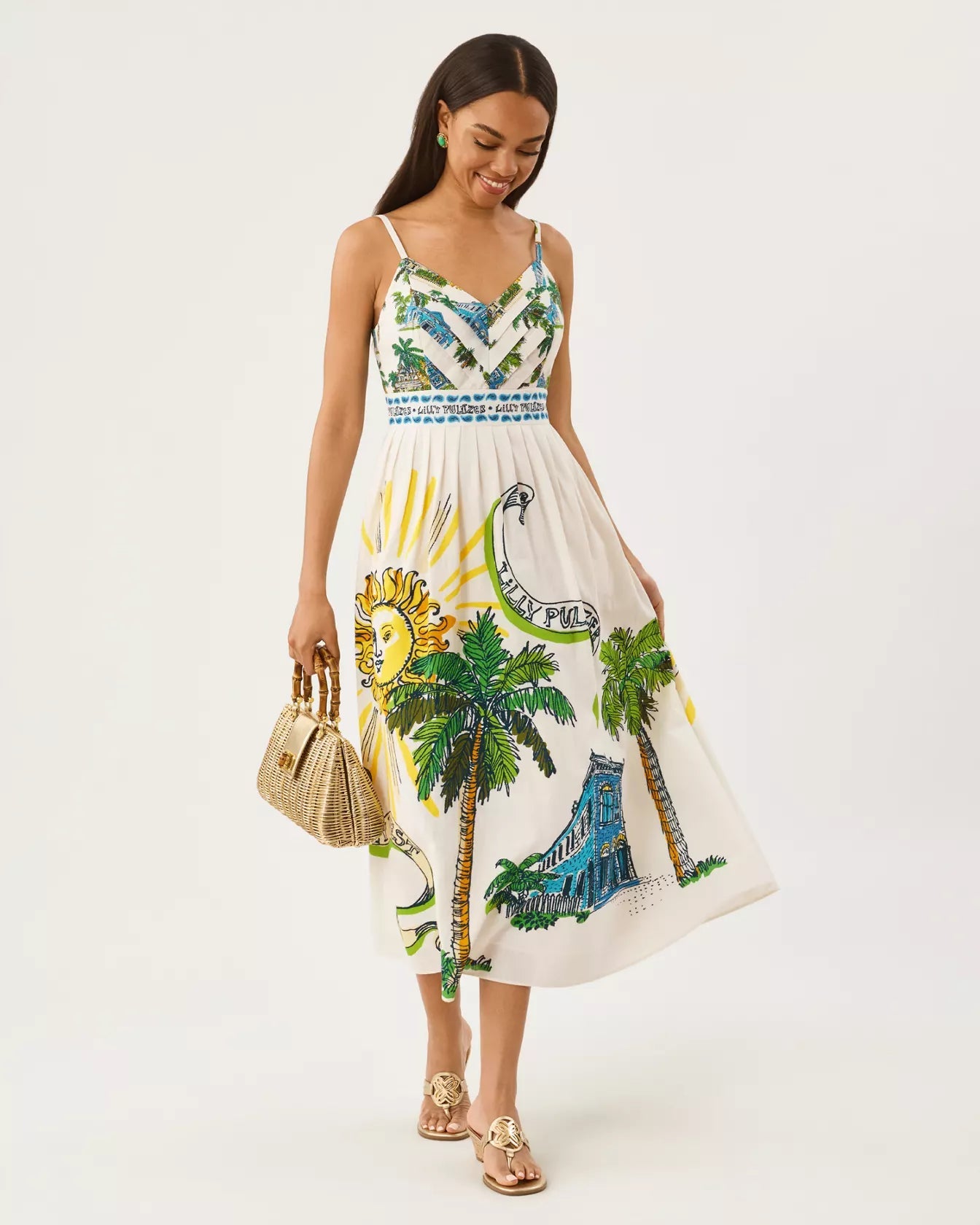 Wendley Midi DressWomen - Dresses - Fit & Flare DressesLILLY PULITZERThe Printed Peach Savannah