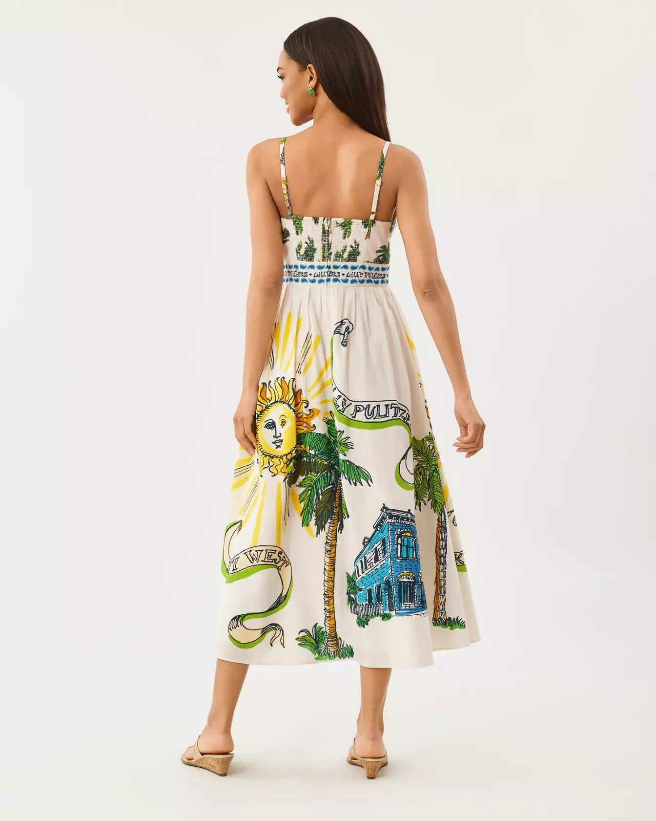 Wendley Midi DressWomen - Dresses - Fit & Flare DressesLILLY PULITZERThe Printed Peach Savannah