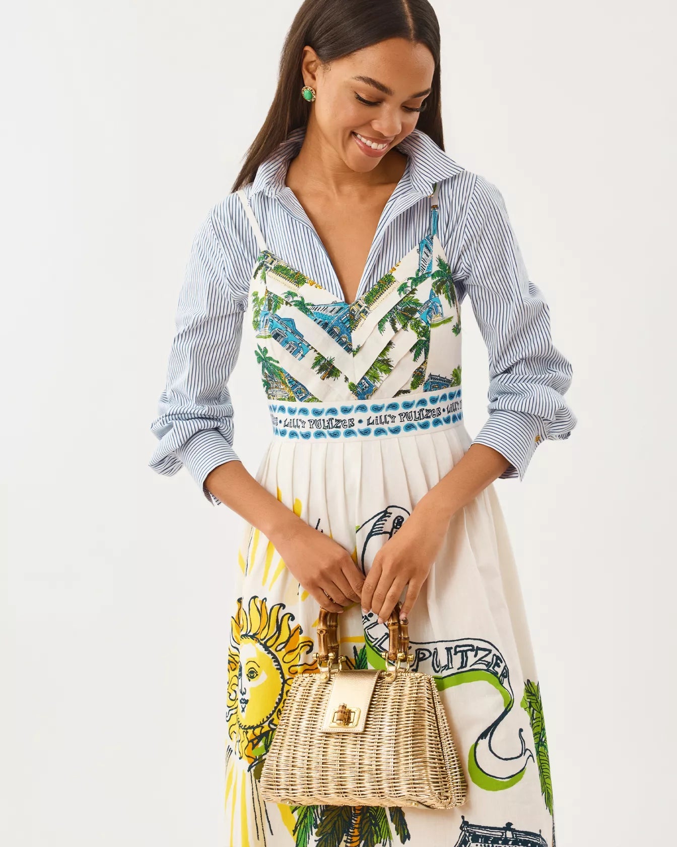 Wendley Midi DressWomen - Dresses - Fit & Flare DressesLILLY PULITZERThe Printed Peach Savannah