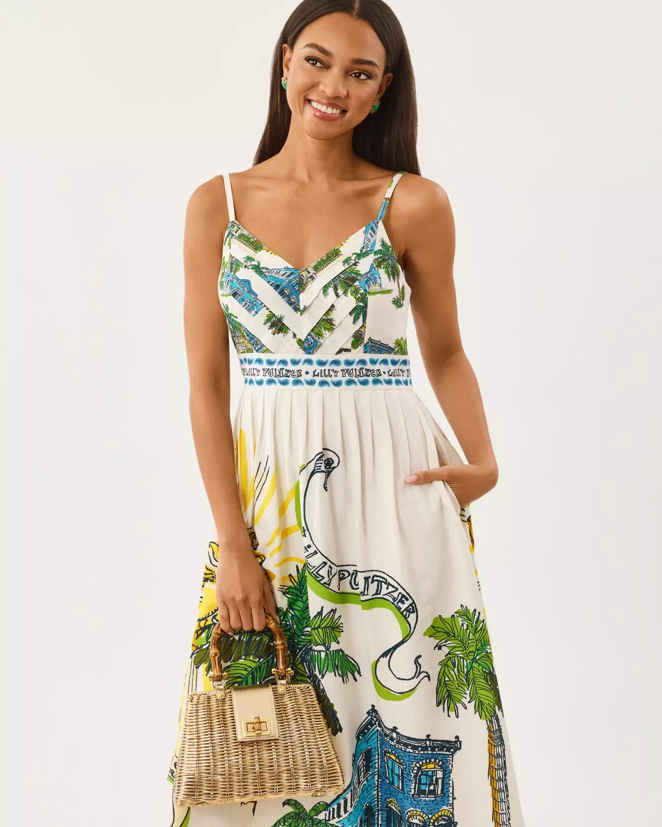 Wendley Midi DressWomen - Dresses - Fit & Flare DressesLILLY PULITZERThe Printed Peach Savannah